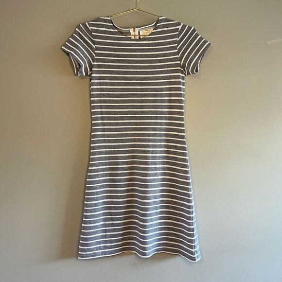 Sail to Sable STS Blue and White Rope Striped Short Sleeve Nautical Dress SZ XS - Picture 4 of 9
